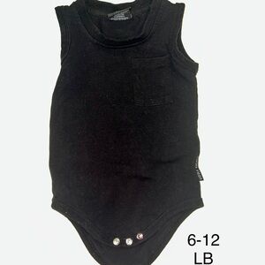 Little bipsy black tank onsie